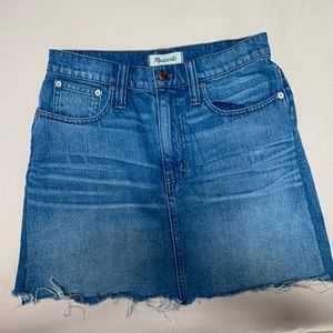Madewell Mini Jean Skirt